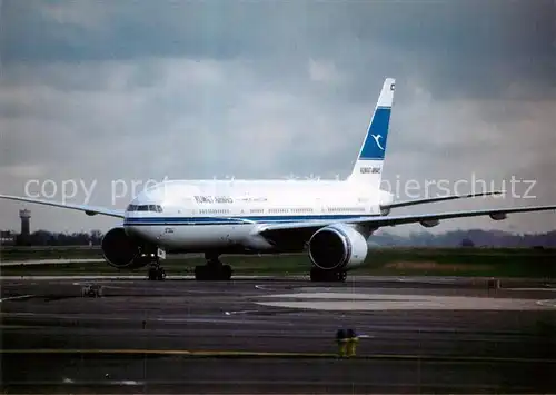 AK / Ansichtskarte Flugzeuge_Zivil Kuwait Airways B777 269 9K AOA  Flugzeuge Zivil