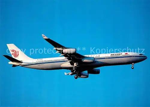 AK / Ansichtskarte Flugzeuge_Zivil Air China A340 311 B2385  Flugzeuge Zivil