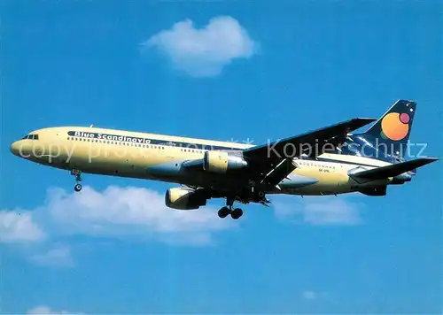 AK / Ansichtskarte Flugzeuge_Zivil Blue Scandinavia L1011 385 1 SE DTC c n 193A 1050 Flugzeuge Zivil