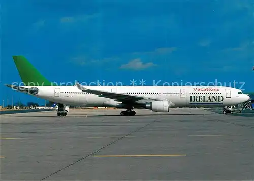 AK / Ansichtskarte Flugzeuge_Zivil Vacations Ireland A330 301 EI JFK c n 086 Flugzeuge Zivil