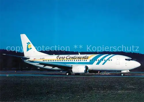 AK / Ansichtskarte Flugzeuge_Zivil Aero Continente B 737 3Q4 YU AON c n 24208 Flugzeuge Zivil