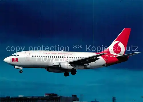 AK / Ansichtskarte Flugzeuge_Zivil Ryanair Vodafone B 737 230 EI CNT c n 22115 Flugzeuge Zivil