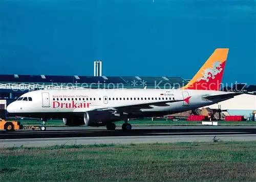 AK / Ansichtskarte Flugzeuge_Zivil Drukair A319 112 D AVYA c n 2306 Flugzeuge Zivil