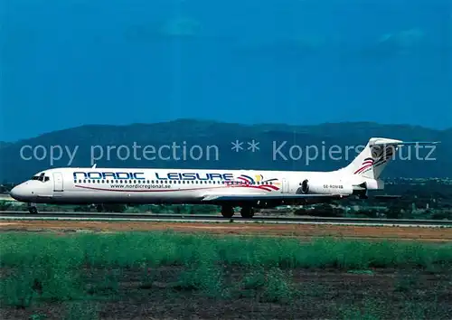 AK / Ansichtskarte Flugzeuge_Zivil Nordic Leasure MD 83 SE RDM c n 49662 Flugzeuge Zivil