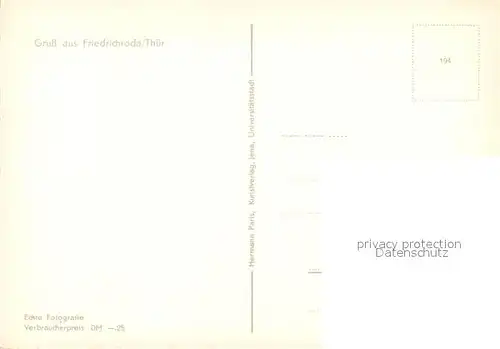 AK / Ansichtskarte Friedrichroda Ferienheim Thueringer Wald Bahn Reinhardsbrunn Friedrichroda