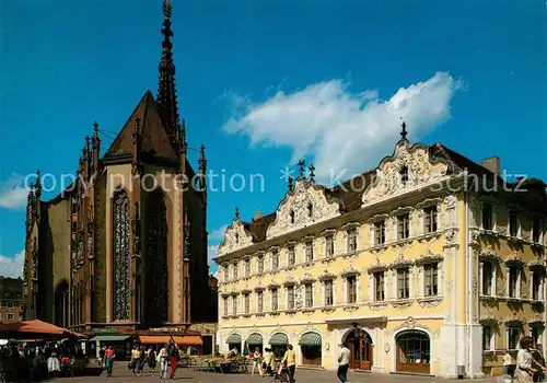 AK / Ansichtskarte Wuerzburg Marienkapelle Falkenhaus  Wuerzburg