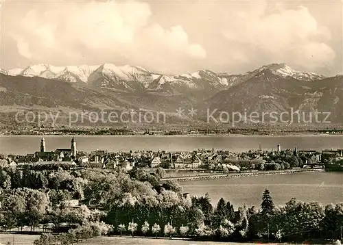 AK / Ansichtskarte Lindau_Bodensee Blick vom Hoyerberg Lindau Bodensee