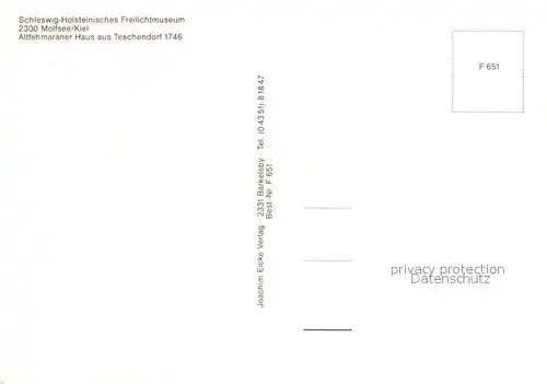 AK / Ansichtskarte Molfsee Altfehmaraner Haus  Molfsee