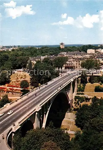 AK / Ansichtskarte Luxembourg_Luxemburg Pont Adolphe et Place de Bruxelles Luxembourg Luxemburg