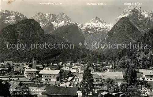 AK / Ansichtskarte Lofer Panorama Luftkurort mit Loferer Steinberge Lofer