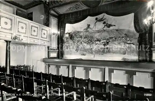 AK / Ansichtskarte Grein_Donau_Oberoesterreich Stadttheater Buehne Grein_Donau