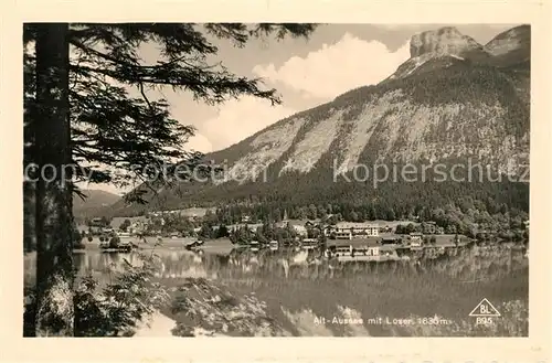 AK / Ansichtskarte Alt_Aussee Blick ueber den See mit Loser Totes Gebirge Alt_Aussee
