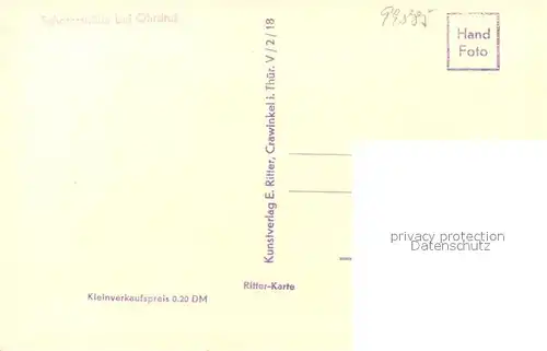 AK / Ansichtskarte Ohrdruf Scherershuette Ohrdruf