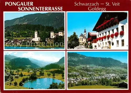 AK / Ansichtskarte Goldegg St Veit Schwarzach und Boendlsee Landschaftspanorama Alpen Goldegg