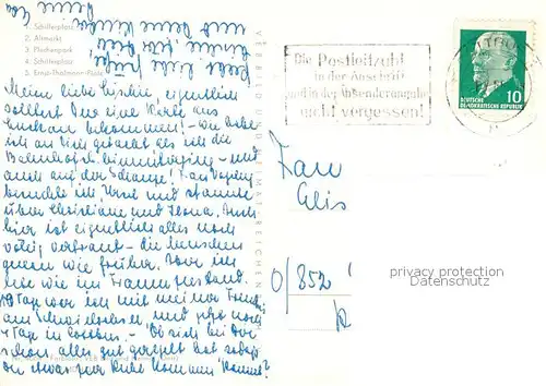 AK / Ansichtskarte Cottbus Schillerplatz Altmarkt Plechenpark Schillerplatz Ernst Thaelmann Platz Cottbus