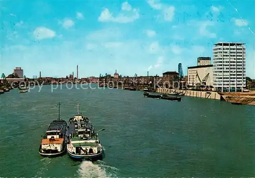 AK / Ansichtskarte Mannheim und Ludwigshafen am Main Binnenschifffahrt Mannheim