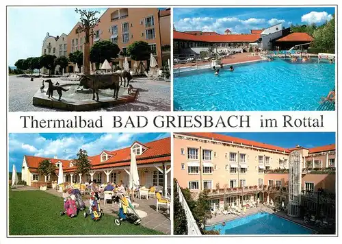 AK / Ansichtskarte Bad_Griesbach_Rottal Thermalbad Brunnen Bad_Griesbach_Rottal