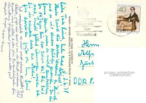 AK / Ansichtskarte Insel_Sylt Friesenhaeuser Baumallee Insel_Sylt