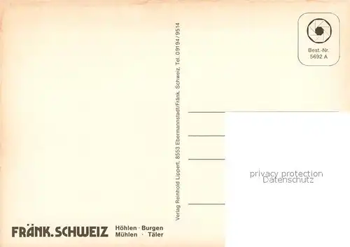 AK / Ansichtskarte Waischenfeld Haeuserpartie an der Wiesent Ortsmotiv mit Kirche Waischenfeld