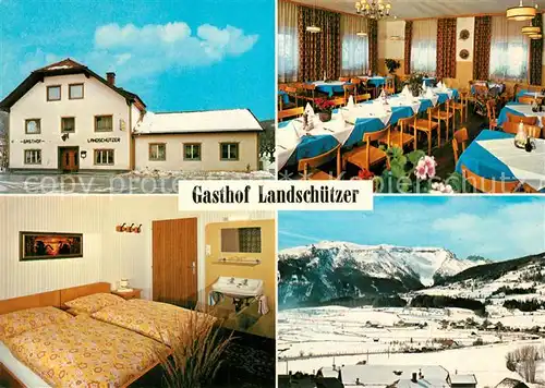 AK / Ansichtskarte Mariapfarr Gasthof Landschuetzer Winterpanorama Alpen Mariapfarr