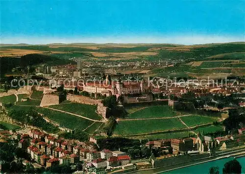 AK / Ansichtskarte Wuerzburg Festung Marienberg Fliegeraufnahme Wuerzburg