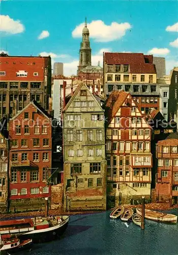 AK / Ansichtskarte Hamburg Alte Haeuser am Nicolaifleet Hamburg