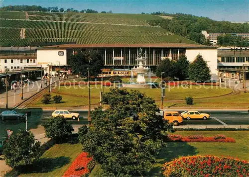 AK / Ansichtskarte Wuerzburg Hauptbahnhof Brunnen Wuerzburg