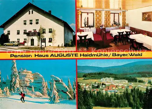 AK / Ansichtskarte Haidmuehle Pension Haus Auguste Panorama Bayerischer Wald Sommer und Winterimpressionen Haidmuehle