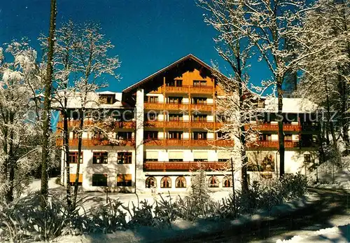AK / Ansichtskarte Oberammergau Reha Klinik Frisia im Winter Oberammergau