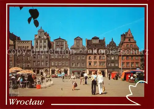 AK / Ansichtskarte Wroclaw Plac Solny Salzmarkt Giebelhaeuser Altstadt Wroclaw