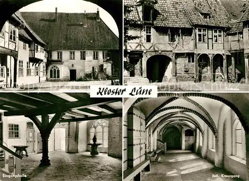 AK / Ansichtskarte Lueneburg Kloster Luene Innenhof Torhaus Kreuzgang Eingangshalle Lueneburg