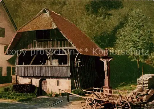 AK / Ansichtskarte Baiersbronn_Schwarzwald Alter Speicher am Schwarzwald Bauernhof Baiersbronn Schwarzwald