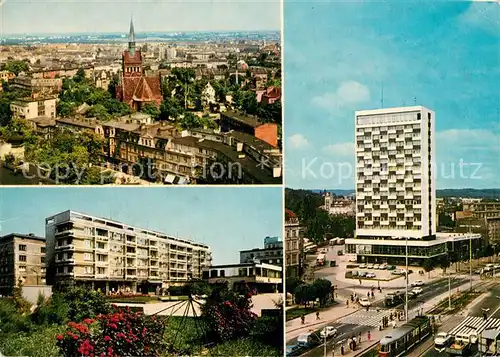 AK / Ansichtskarte Wrzeszcz_Gdansk Widok ogolny Aleja Grunwaldzka Stadtpanorama Hochhaeuser Wohnblocks Wrzeszcz Gdansk