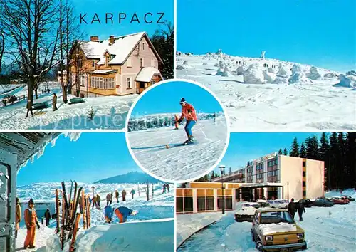 AK / Ansichtskarte Karpacz Ferienhaus Wintersportplatz Riesengebirge Hotel Karpacz