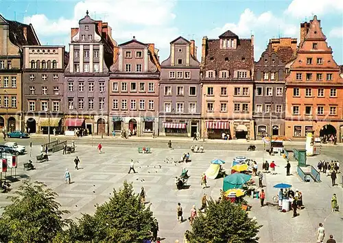 AK / Ansichtskarte Wroclaw Plac Solny Salzmarkt Giebelhaeuser Wroclaw