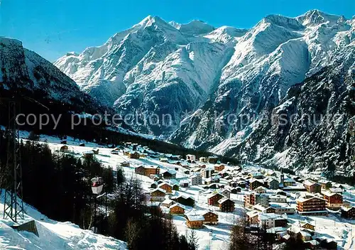 AK / Ansichtskarte Graechen_VS Luftseilbahn Hannigalp Weisshorn Brunegghorn Bishorn Walliser Alpen Graechen_VS