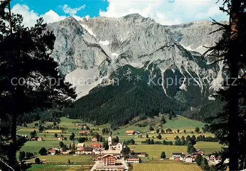 AK / Ansichtskarte Ramsau_Dachstein_Steiermark Panorama Blick gegen Scheichenspitze Dachsteingebirge Ramsau_Dachstein