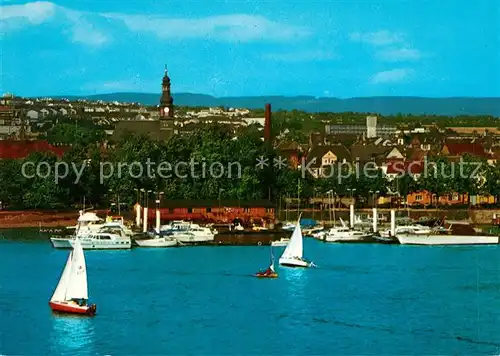 AK / Ansichtskarte Schierstein Rheinansicht Hafen Schierstein
