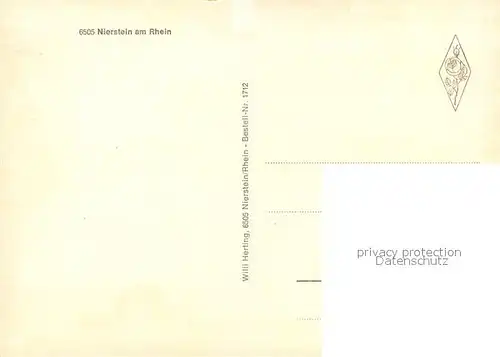 AK / Ansichtskarte Nierstein_Rhein Park Ehrenmal Martinskirche Nierstein_Rhein