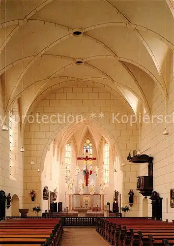 AK / Ansichtskarte Oppenheim Pfarrkirche St Bartholomaeus Innenansicht Oppenheim