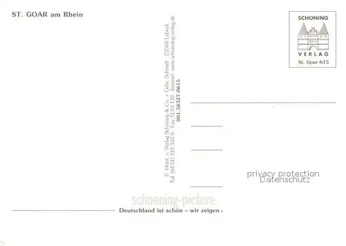 AK / Ansichtskarte St_Goar Sehenswuerdigkeiten Tal der Loreley St_Goar
