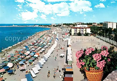 AK / Ansichtskarte San_Giuliano Panorama della spiaggia con il porto canale di Rimini San_Giuliano