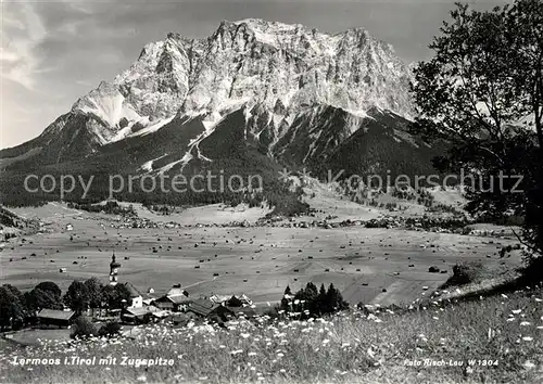 AK / Ansichtskarte Lermoos_Tirol Panorama mit Zugspitze Wettersteingebirge Lermoos Tirol