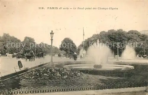 AK / Ansichtskarte Paris Le Rond Point des Champs Elysees Paris