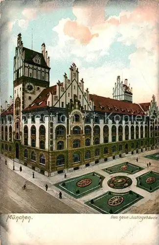 AK / Ansichtskarte Muenchen Justizbebaeude Muenchen