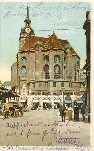 AK / Ansichtskarte Muenchen St. Peterskirche Muenchen