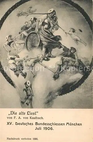 AK / Ansichtskarte Muenchen Die alte Liesl von F.A. von Kaulbach Muenchen