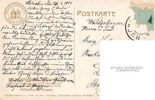 AK / Ansichtskarte Muenchen Schaefflertanz Reifschwung Gruppe Muenchen