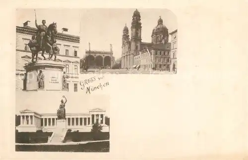 AK / Ansichtskarte Muenchen Denkmaeler Kirche Muenchen