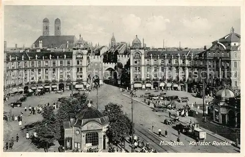 AK / Ansichtskarte Muenchen Karlstor Rondell Muenchen